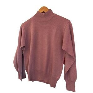 Dressbarn metallic mock Neck‎ Sweater Size Medium